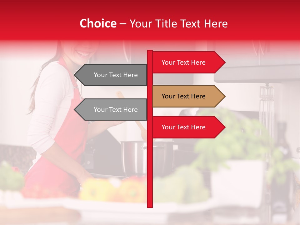 Twenties Red Eating PowerPoint Template