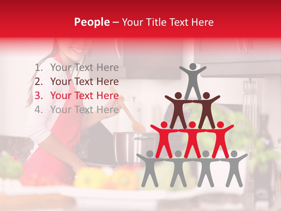 Twenties Red Eating PowerPoint Template