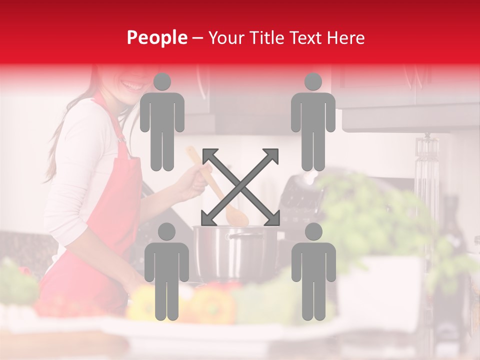 Twenties Red Eating PowerPoint Template