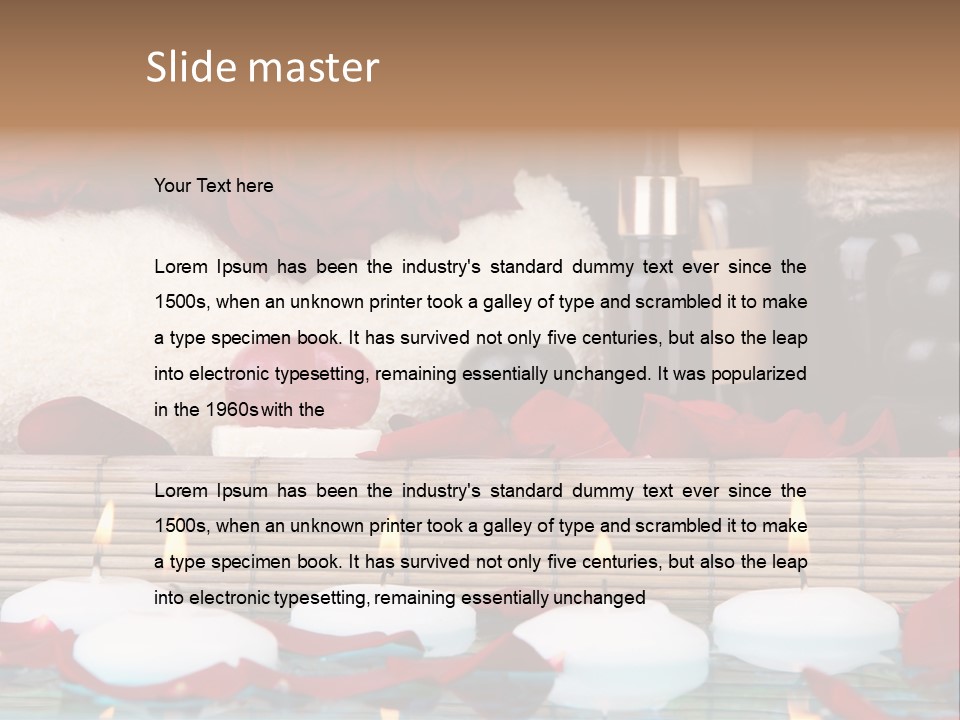 Closeup Rose Stone PowerPoint Template