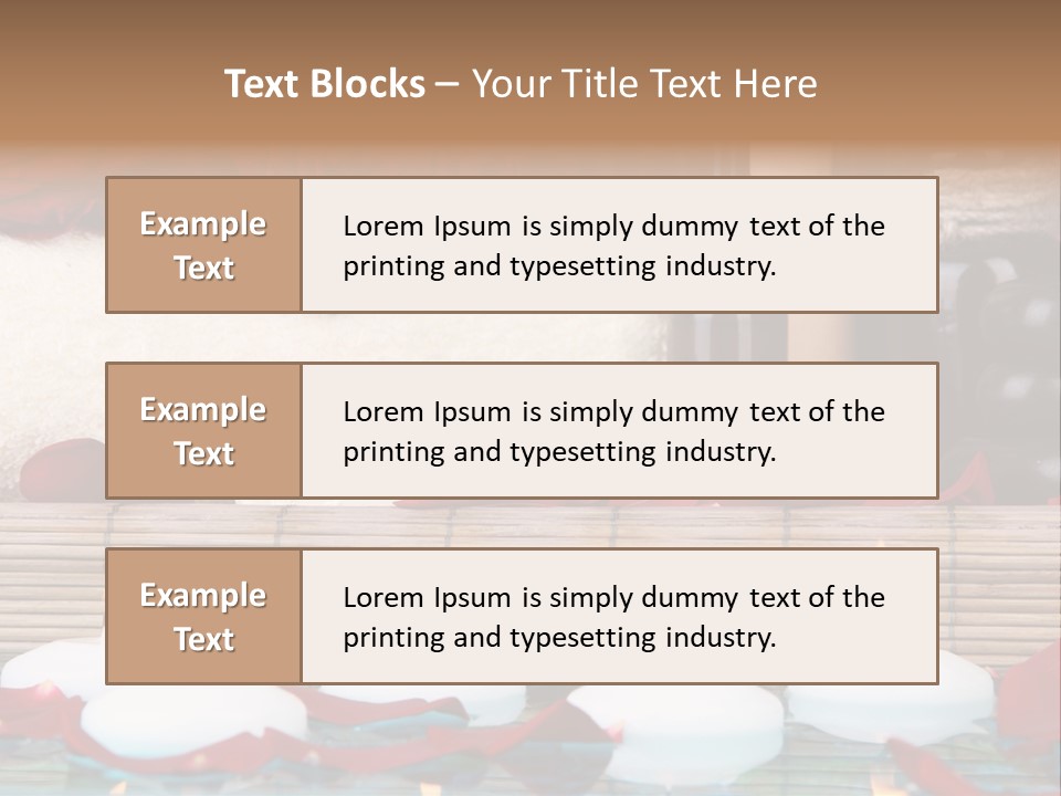 Closeup Rose Stone PowerPoint Template