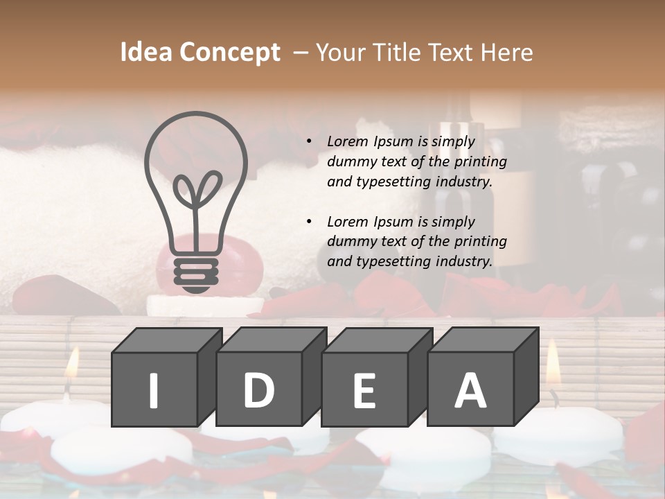 Closeup Rose Stone PowerPoint Template