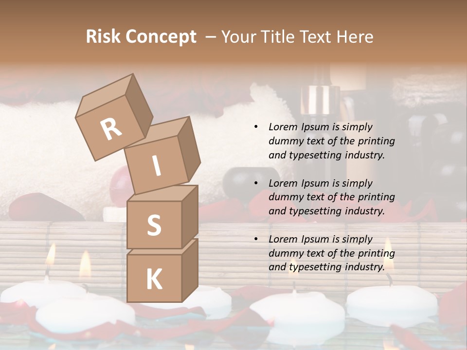 Closeup Rose Stone PowerPoint Template