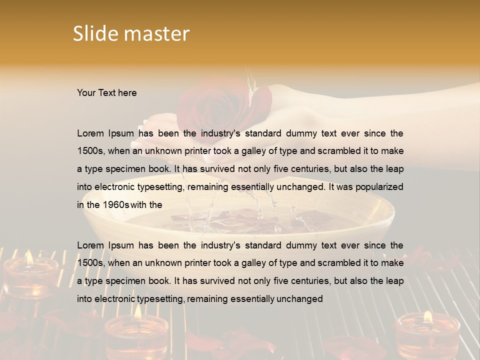 Luxury Relaxation Wooden PowerPoint Template