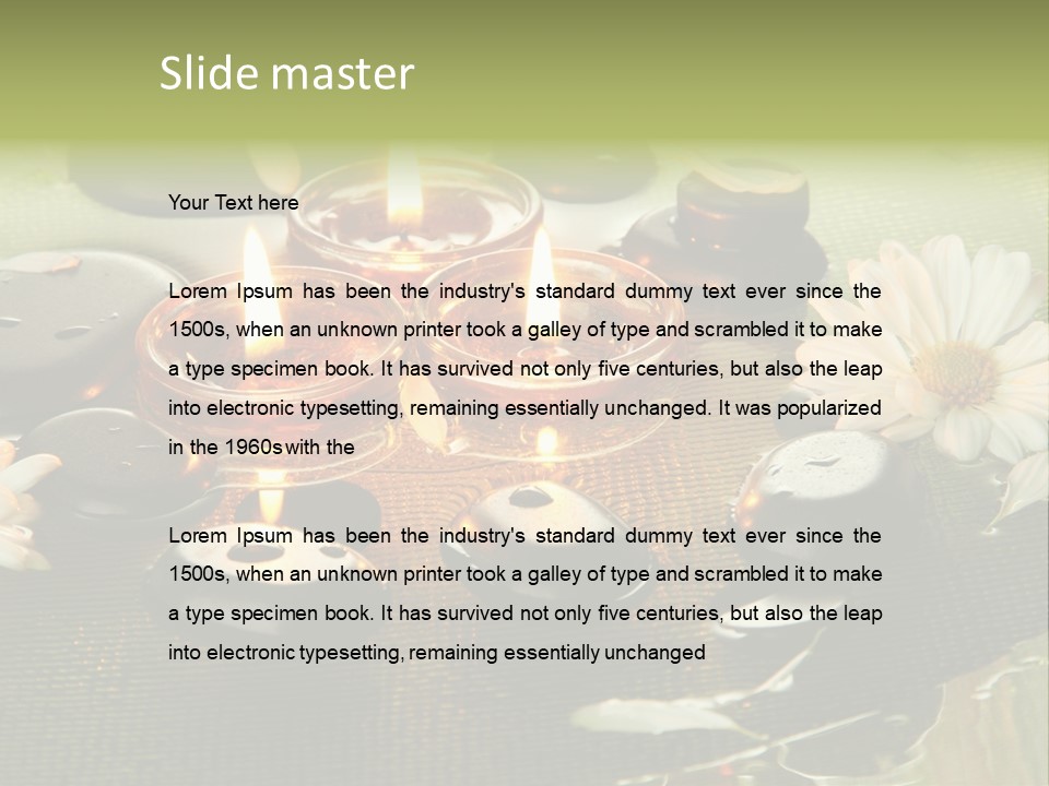 Closeup Flame Japanese PowerPoint Template