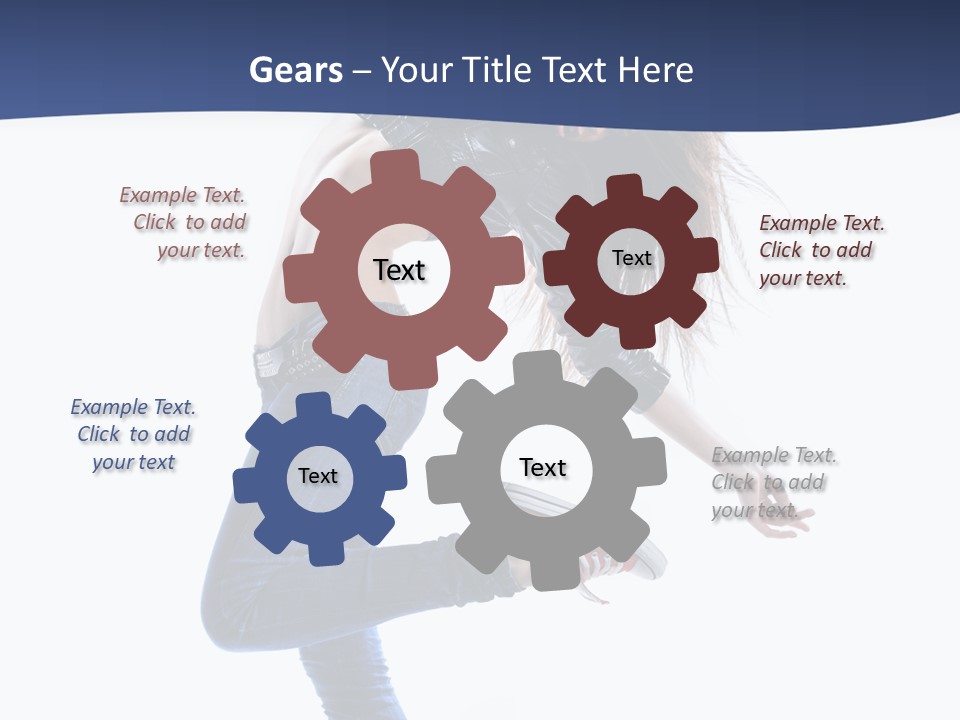 Break Dance Color Performer PowerPoint Template