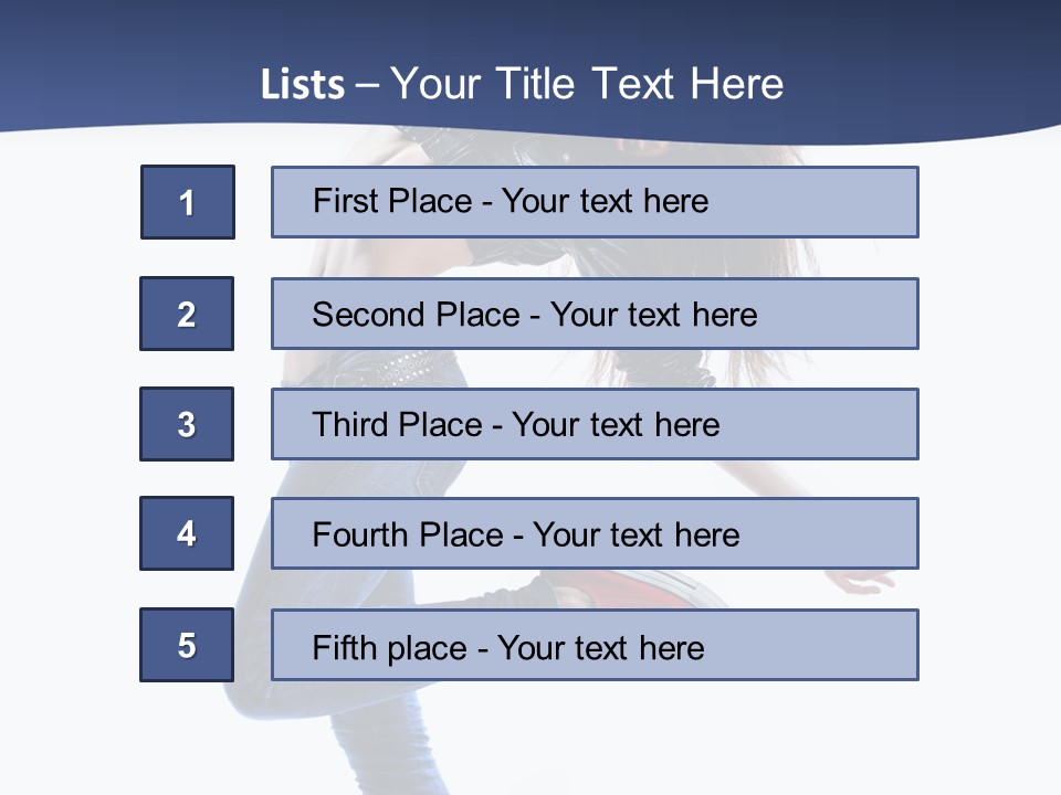 Break Dance Color Performer PowerPoint Template
