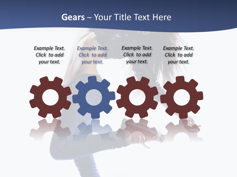 Break Dance Color Performer PowerPoint Template