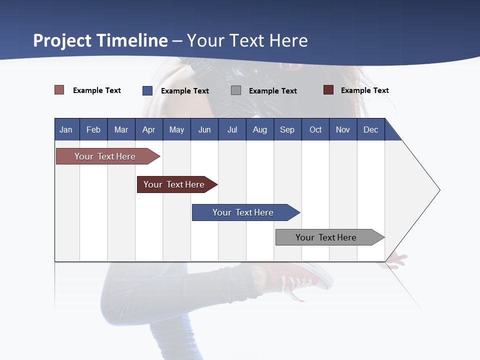 Break Dance Color Performer PowerPoint Template