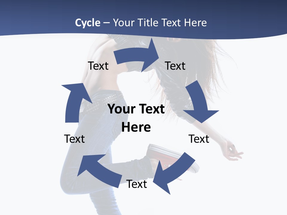 Break Dance Color Performer PowerPoint Template