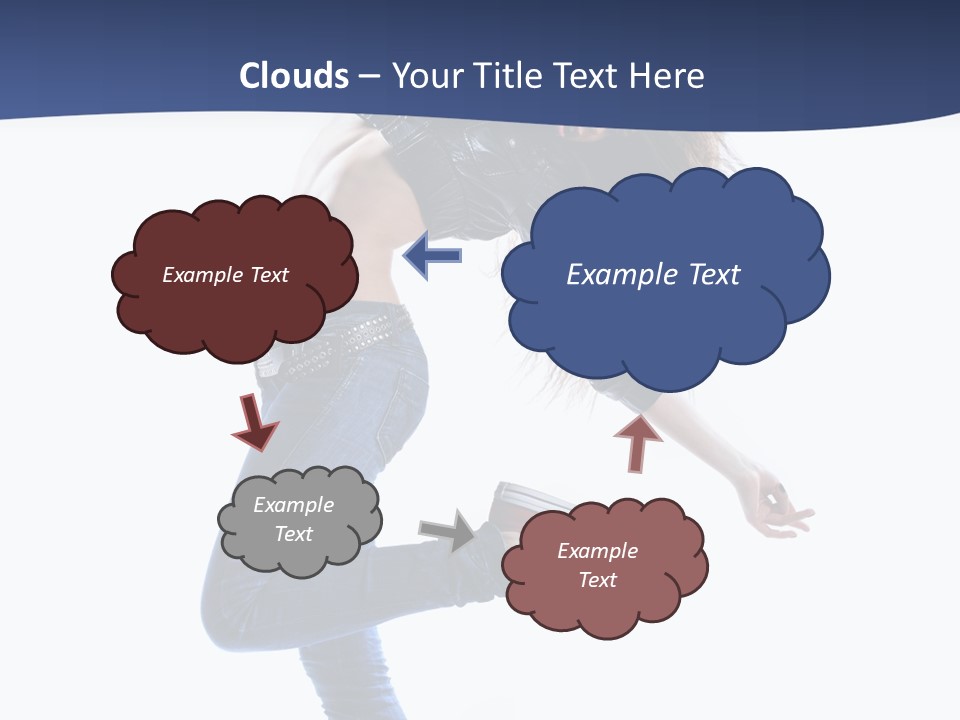 Break Dance Color Performer PowerPoint Template