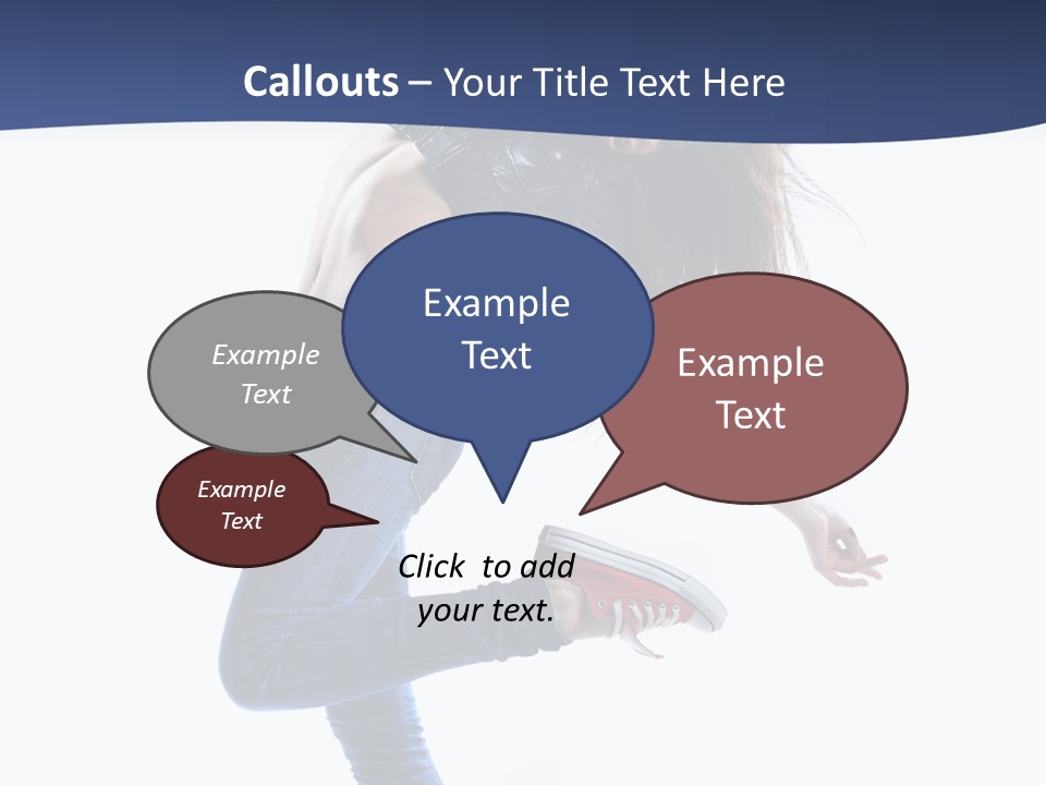 Break Dance Color Performer PowerPoint Template