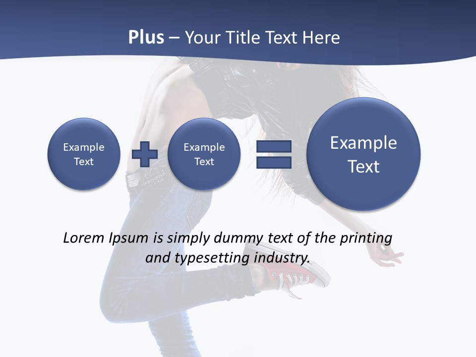 Break Dance Color Performer PowerPoint Template