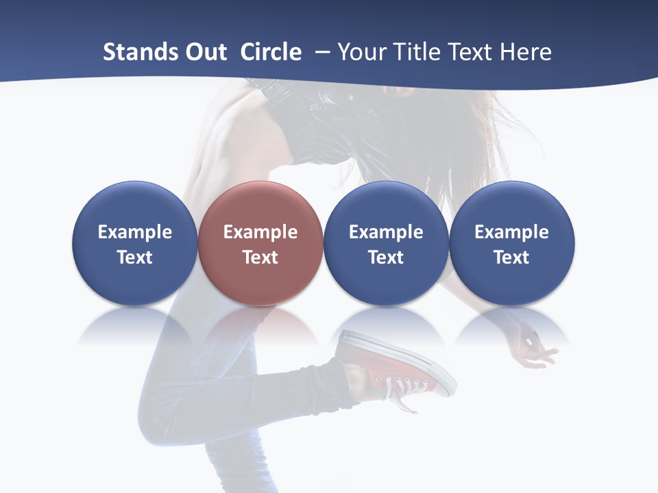 Break Dance Color Performer PowerPoint Template