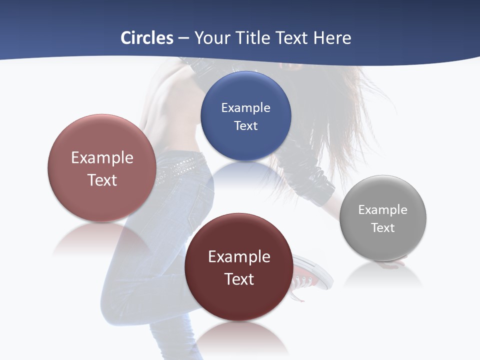 Break Dance Color Performer PowerPoint Template