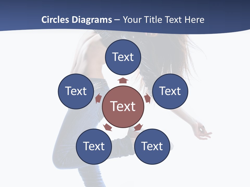 Break Dance Color Performer PowerPoint Template