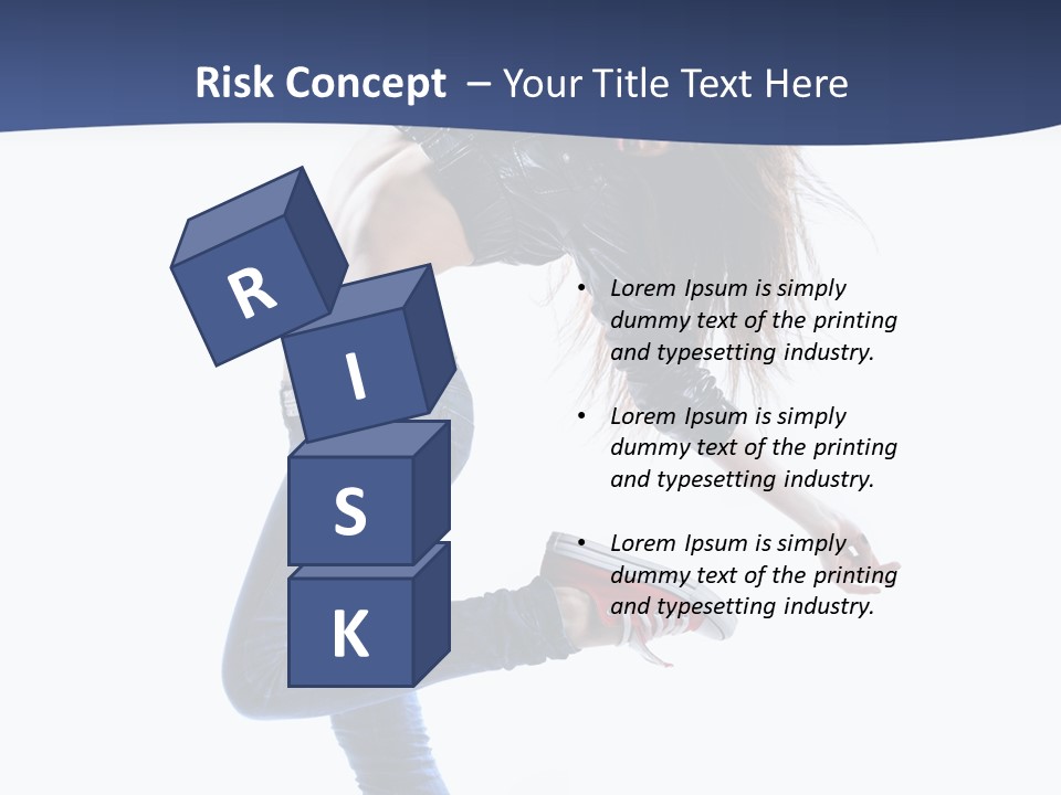 Break Dance Color Performer PowerPoint Template