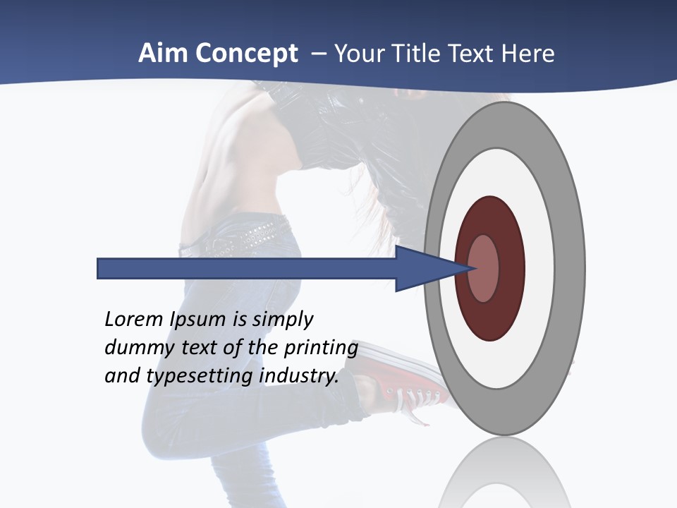 Break Dance Color Performer PowerPoint Template