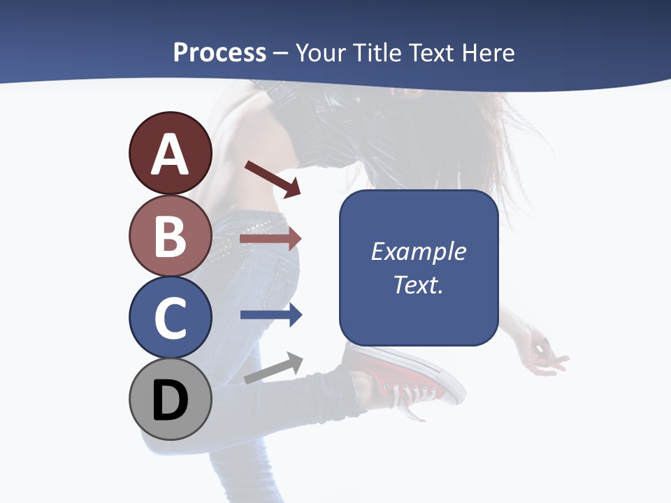 Break Dance Color Performer PowerPoint Template