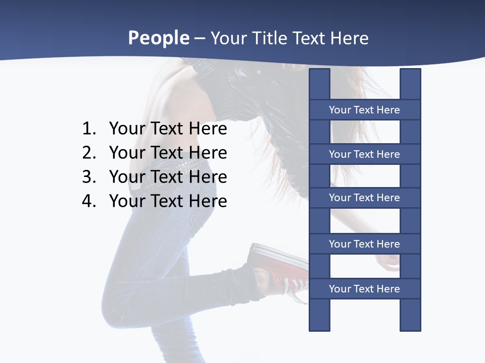 Break Dance Color Performer PowerPoint Template