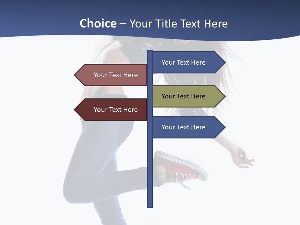 Break Dance Color Performer PowerPoint Template