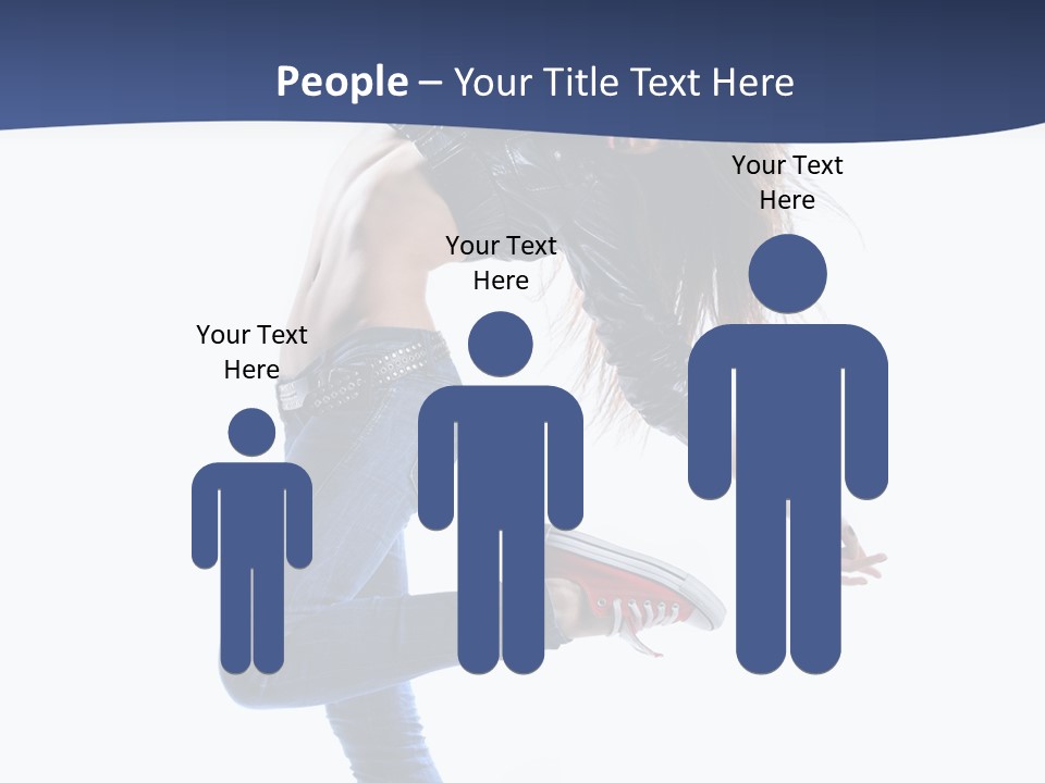 Break Dance Color Performer PowerPoint Template