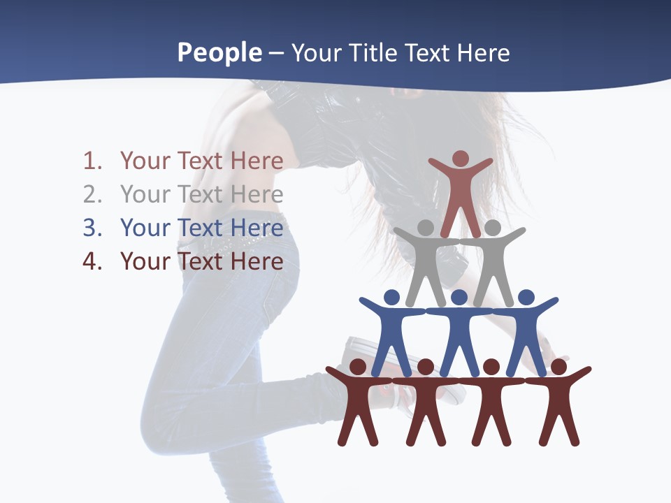 Break Dance Color Performer PowerPoint Template