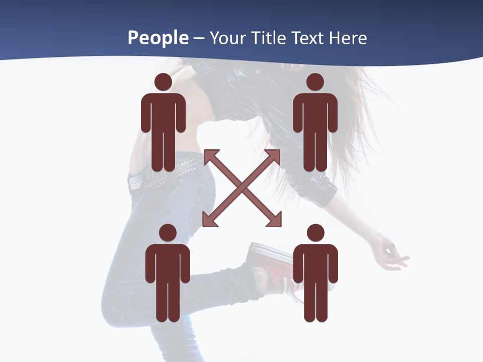 Break Dance Color Performer PowerPoint Template