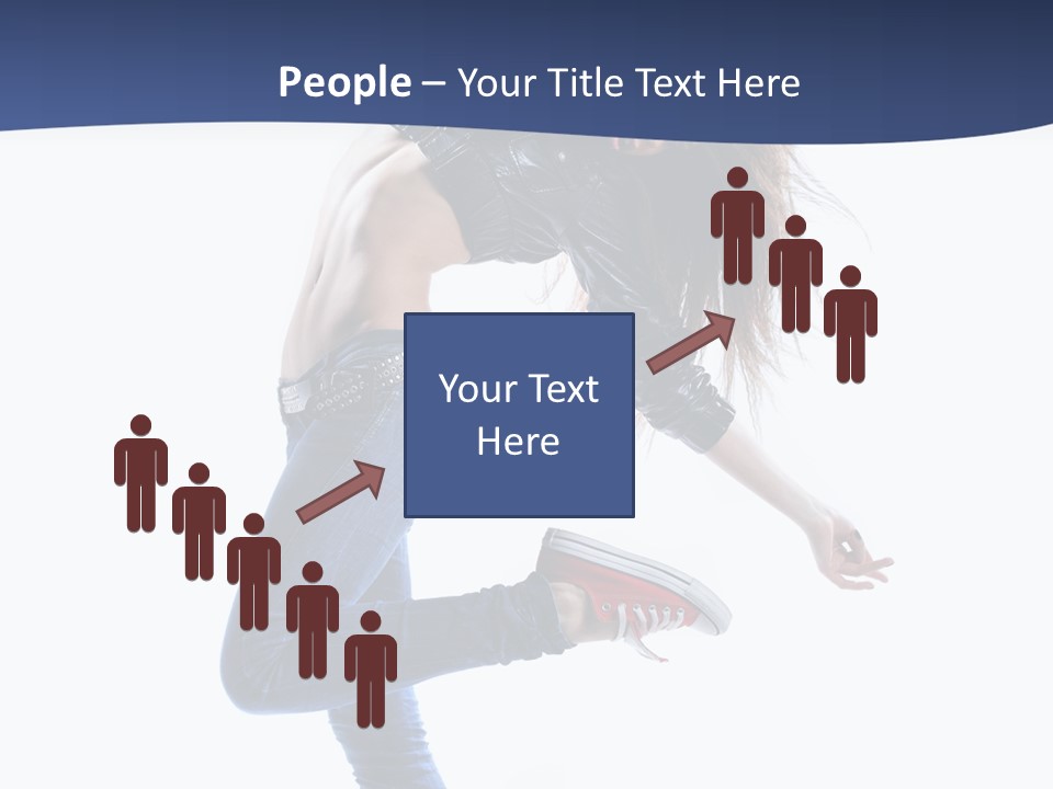 Break Dance Color Performer PowerPoint Template