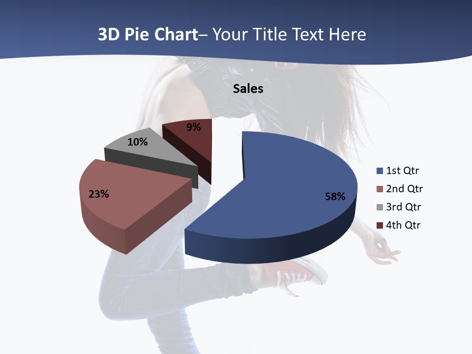 Break Dance Color Performer PowerPoint Template