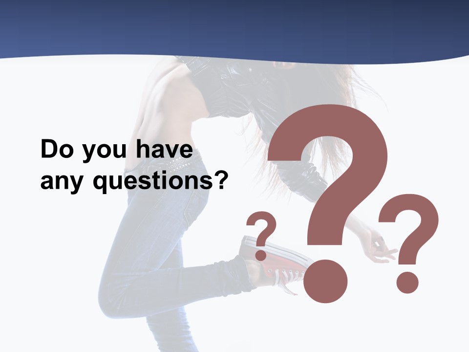 Break Dance Color Performer PowerPoint Template