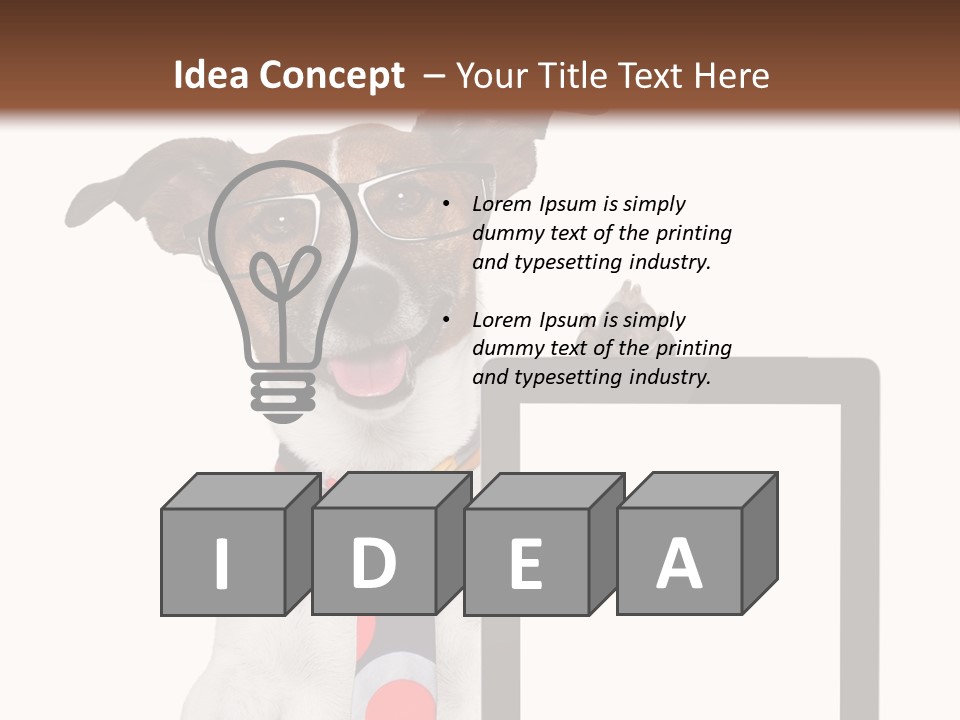 Communication Isolated Business PowerPoint Template