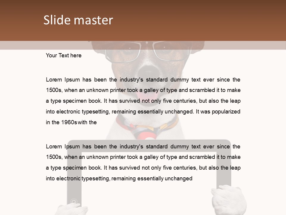 Background Occupation Paper PowerPoint Template