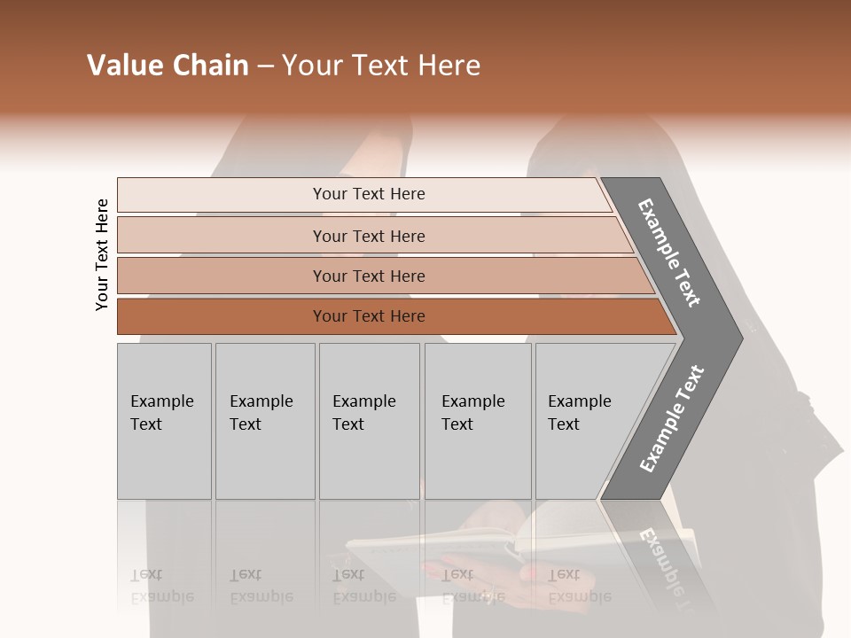 Muslim Women College Cellphone PowerPoint Template