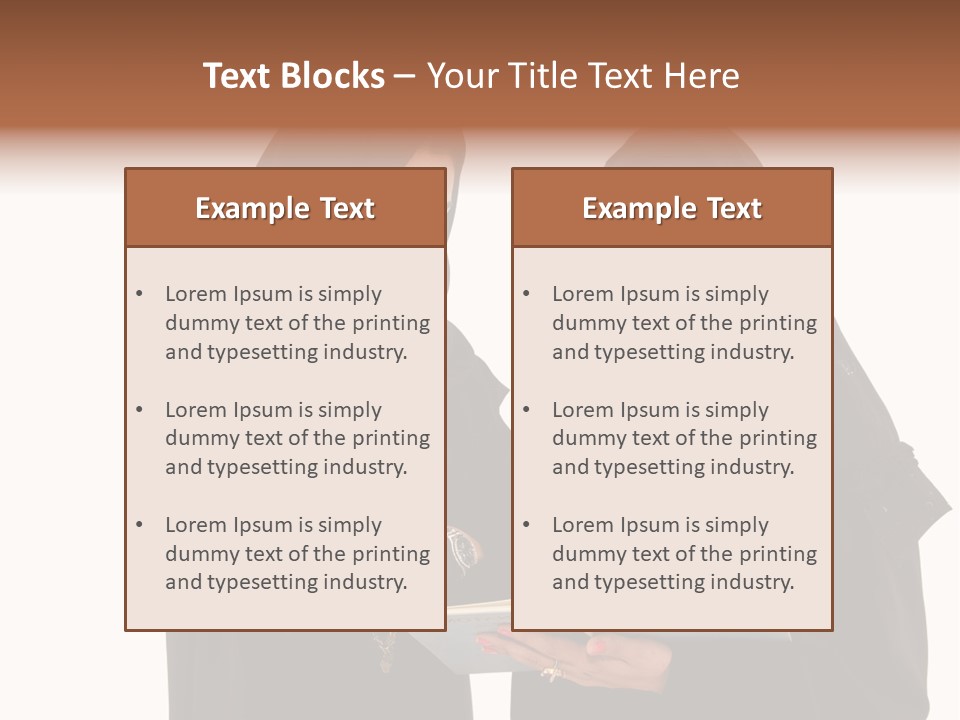 Muslim Women College Cellphone PowerPoint Template