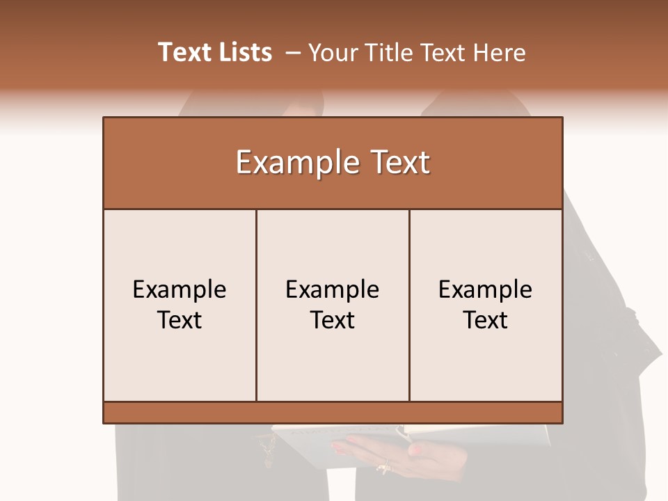 Muslim Women College Cellphone PowerPoint Template