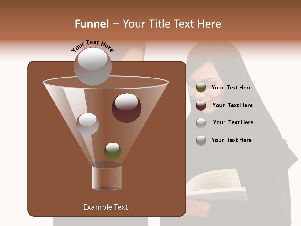 Muslim Women College Cellphone PowerPoint Template