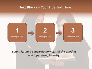 Muslim Women College Cellphone PowerPoint Template