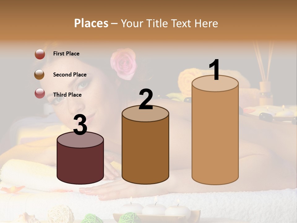 Yellow Candles Relaxation PowerPoint Template