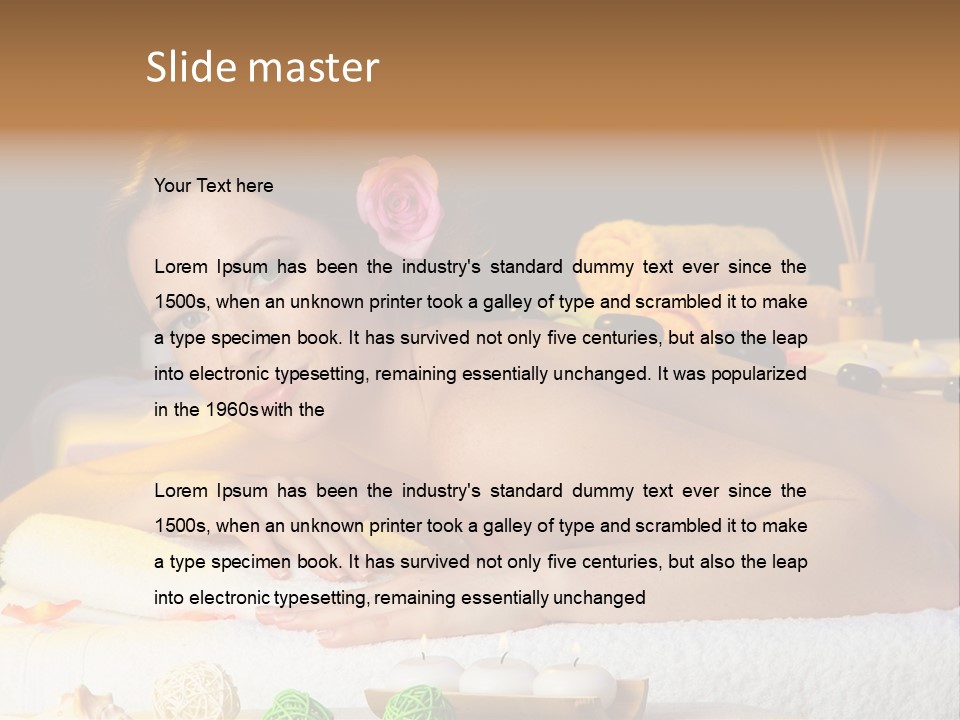 Yellow Candles Relaxation PowerPoint Template