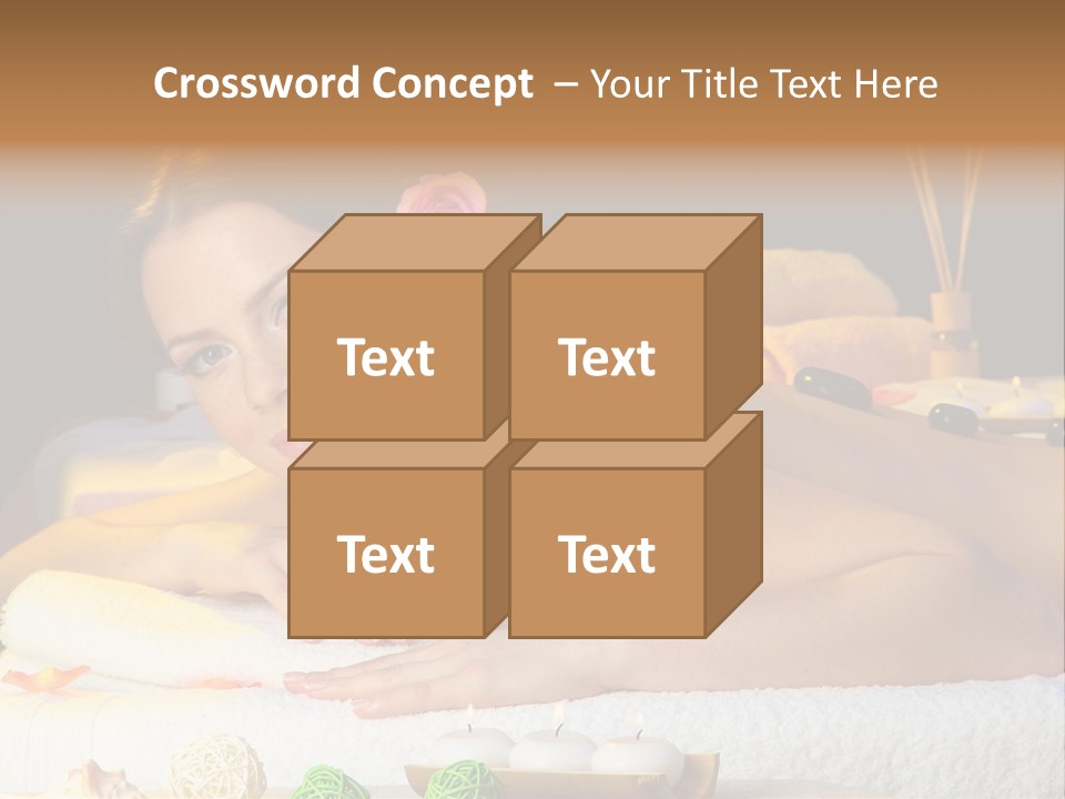 Yellow Candles Relaxation PowerPoint Template