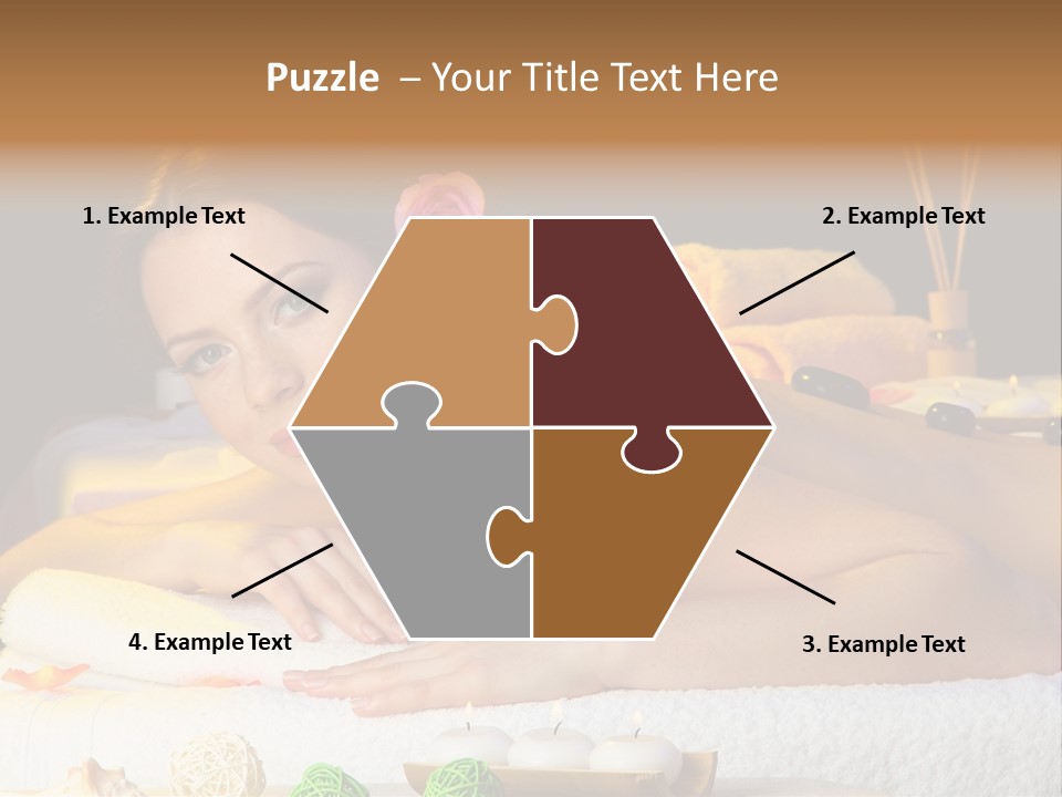 Yellow Candles Relaxation PowerPoint Template