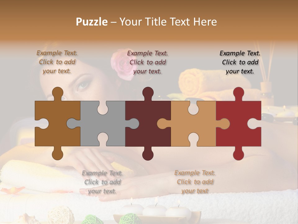 Yellow Candles Relaxation PowerPoint Template