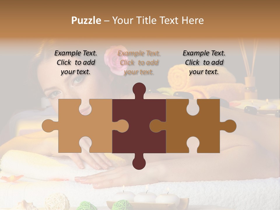 Yellow Candles Relaxation PowerPoint Template