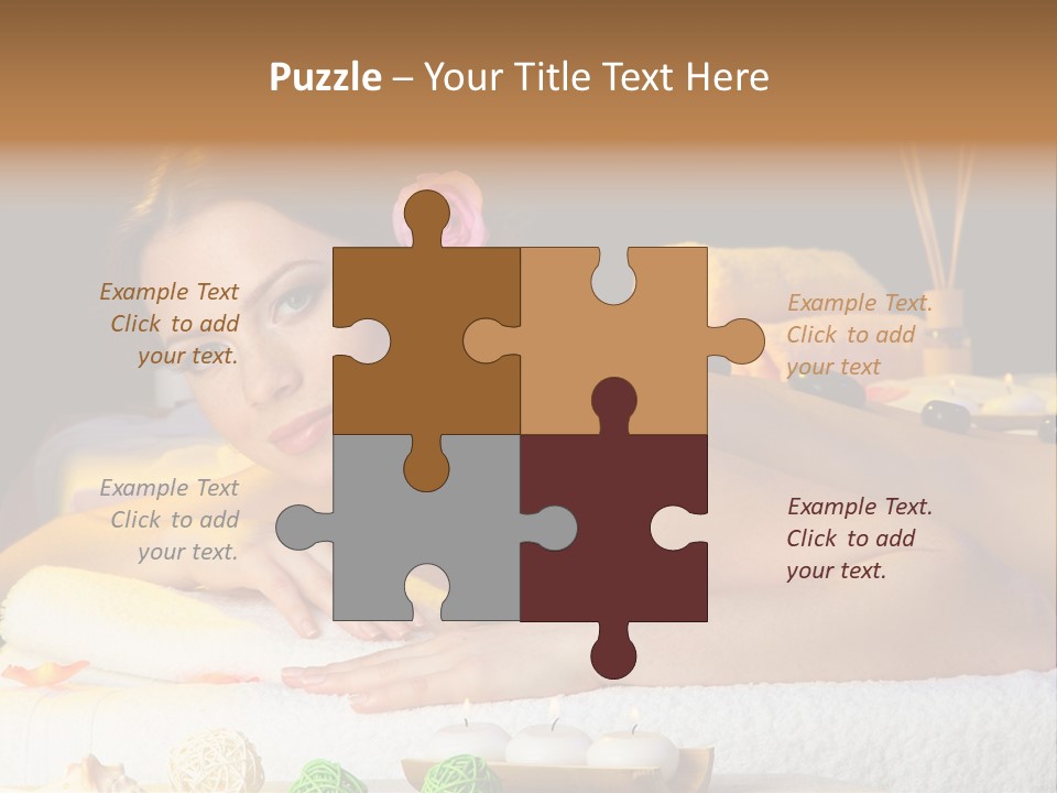 Yellow Candles Relaxation PowerPoint Template