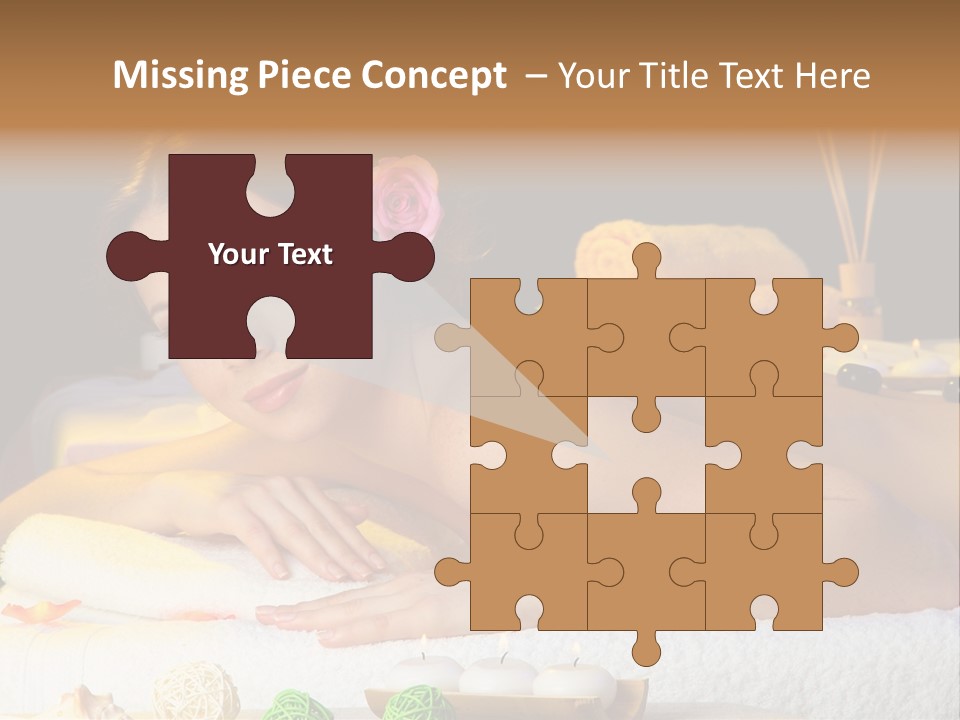 Yellow Candles Relaxation PowerPoint Template