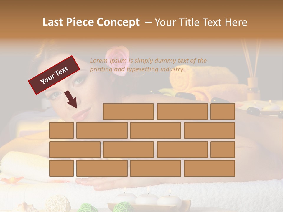 Yellow Candles Relaxation PowerPoint Template