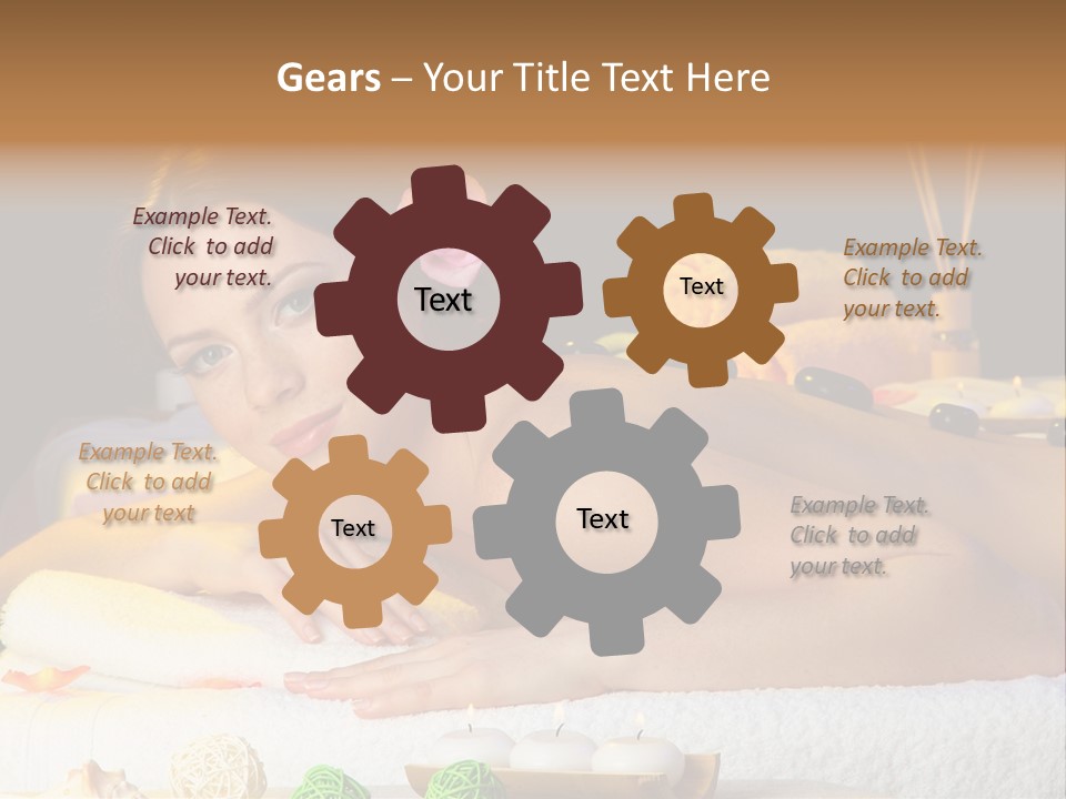 Yellow Candles Relaxation PowerPoint Template