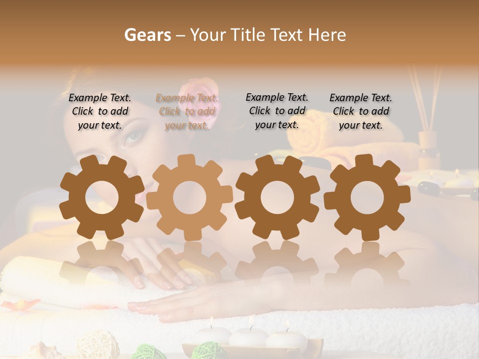 Yellow Candles Relaxation PowerPoint Template