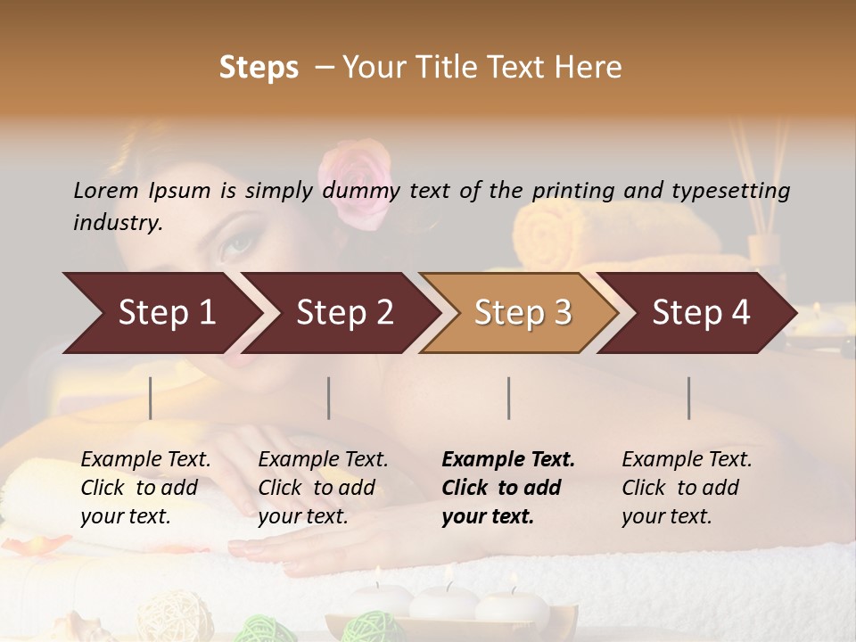 Yellow Candles Relaxation PowerPoint Template